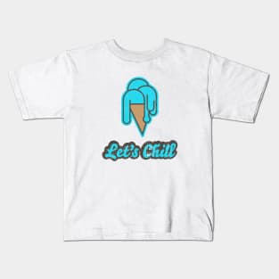 Let's Chill Ice Cream Pun Kids T-Shirt